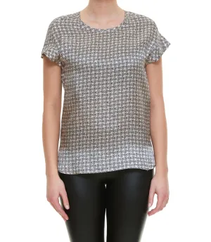 Pinko Allover Logo Printed Crewneck T-Shirt