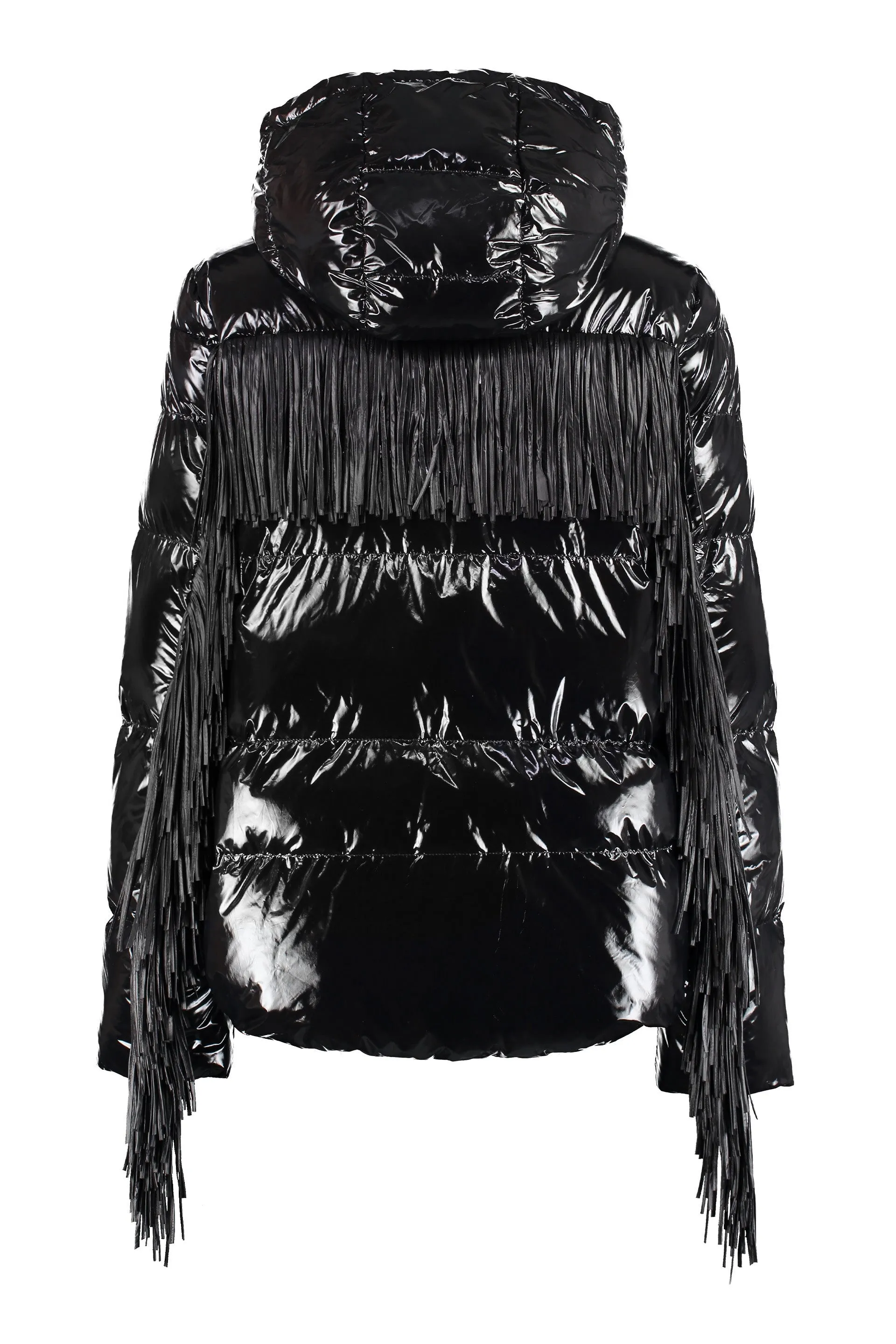 Pinko Campari Fringed Down Jacket
