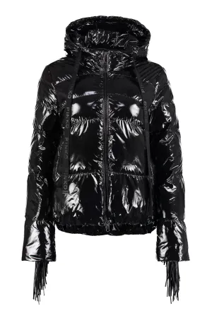 Pinko Campari Fringed Down Jacket