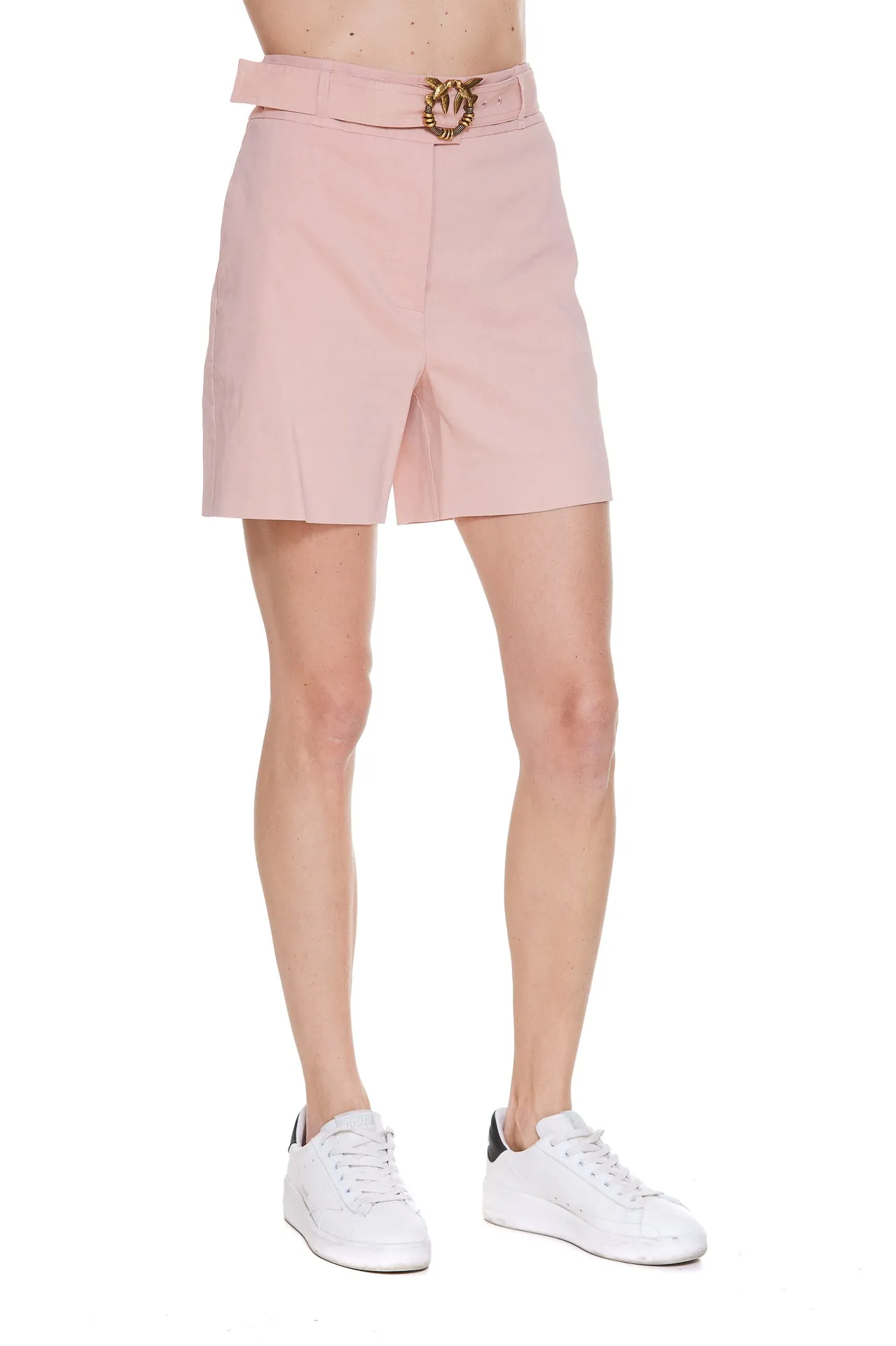 Pinko High Waist Straight Cut Shorts