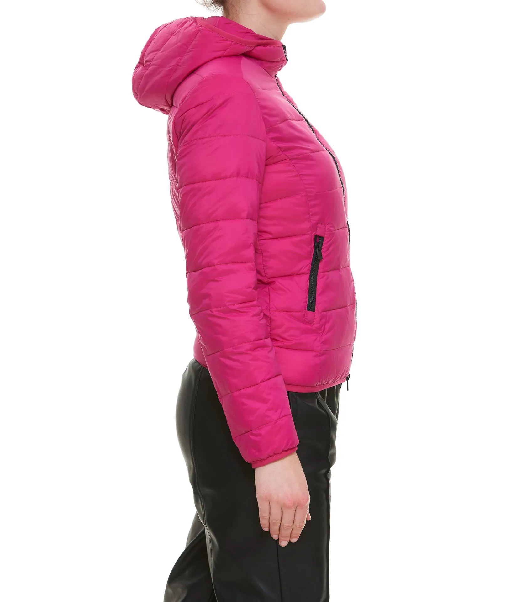 Pinko Hooded Padded Zip-Up Jacket