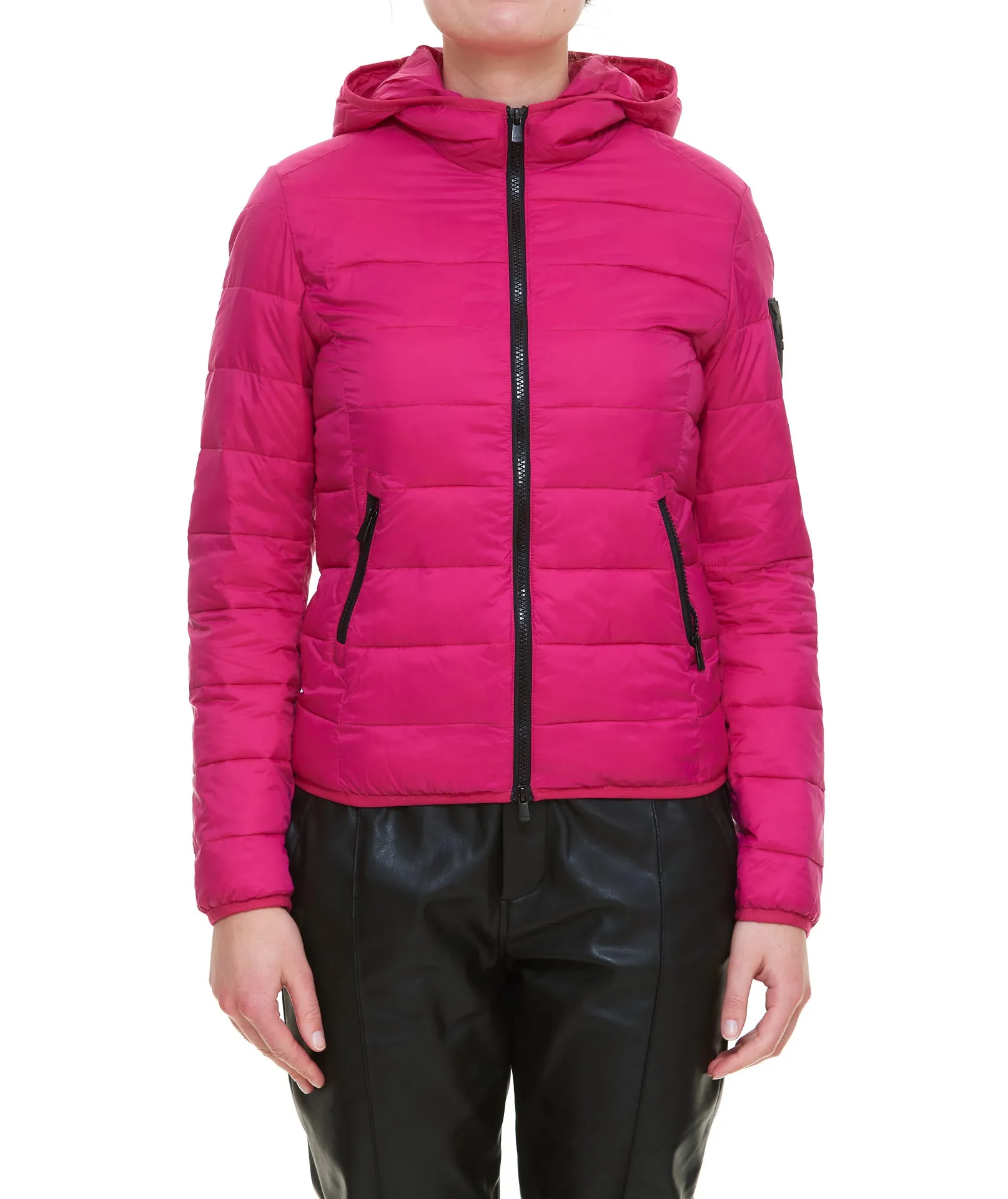 Pinko Hooded Padded Zip-Up Jacket