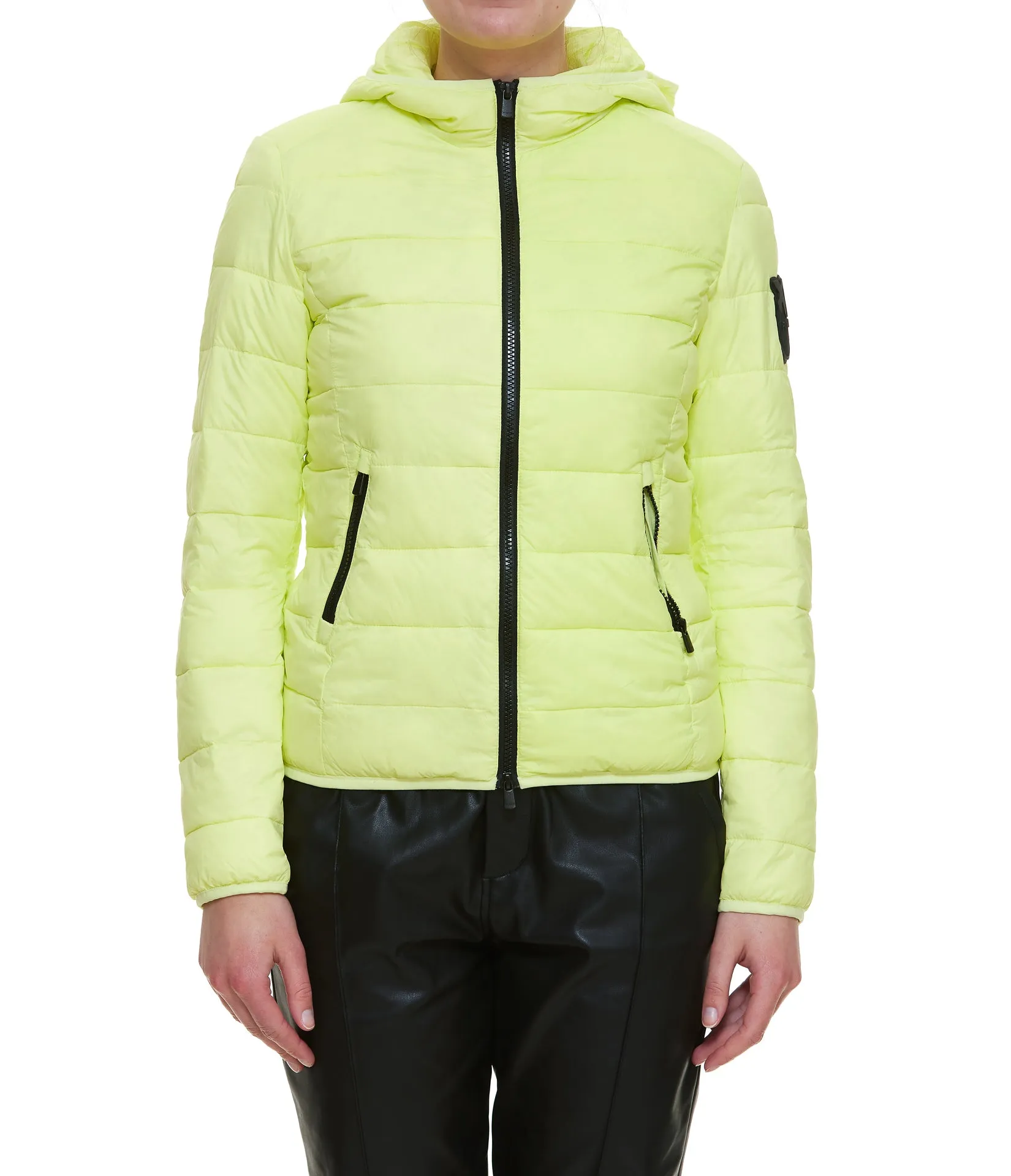 Pinko Logo Patch Hooded Padded Jacket