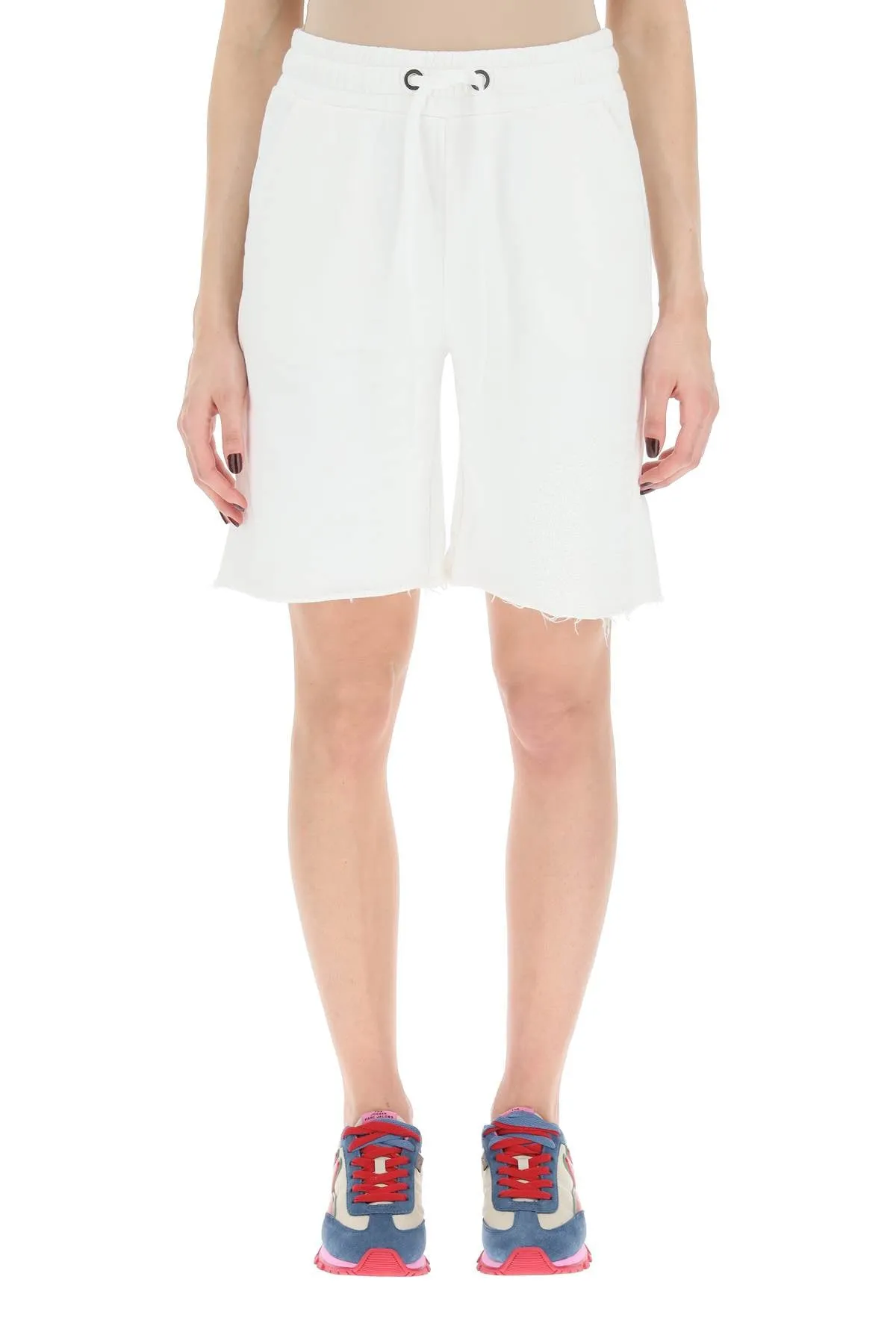 Pinko Logo Printed Drawstring Bermuda Shorts