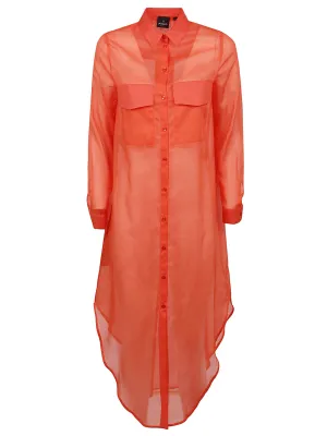 Pinko Long Sleeved Buttoned Oversized Shirt