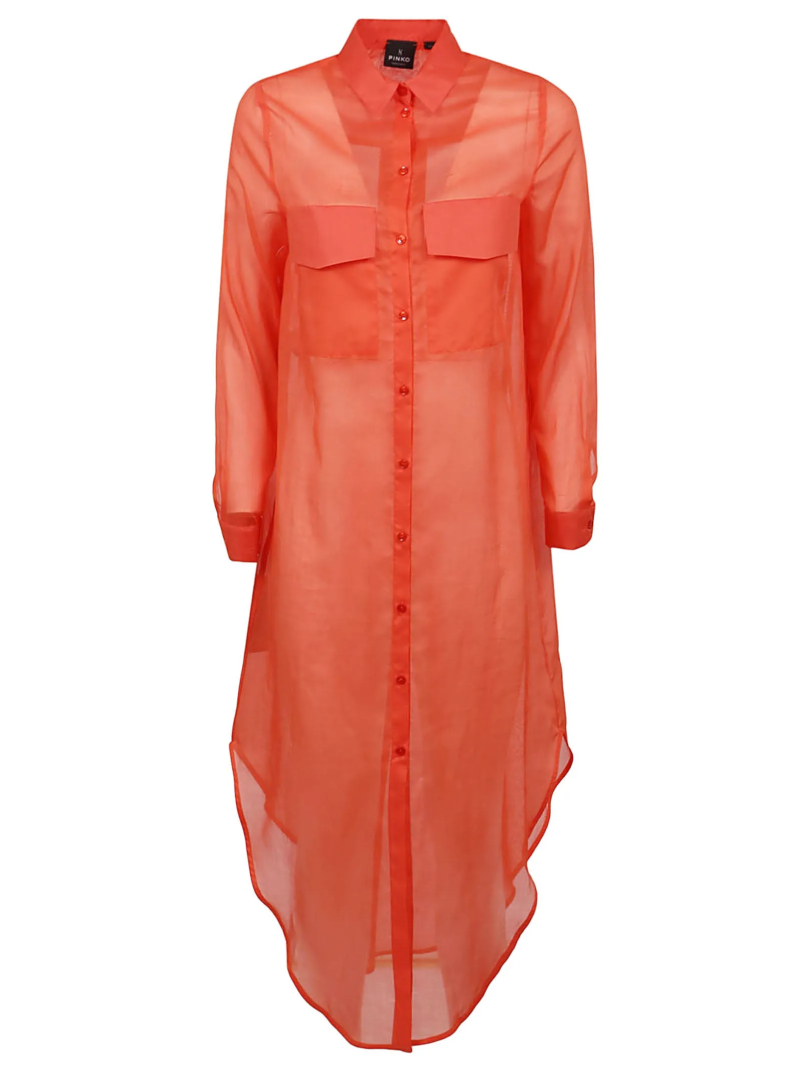 Pinko Long Sleeved Buttoned Oversized Shirt