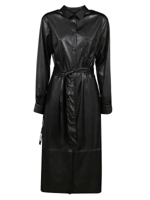 Pinko Maris Tie-Waist Shirt Dress