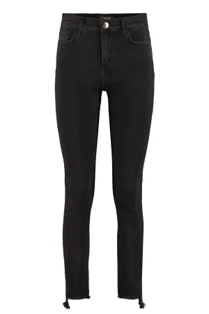 Pinko Sabrina 23 Frayed-Hem Slim Fit Jeans