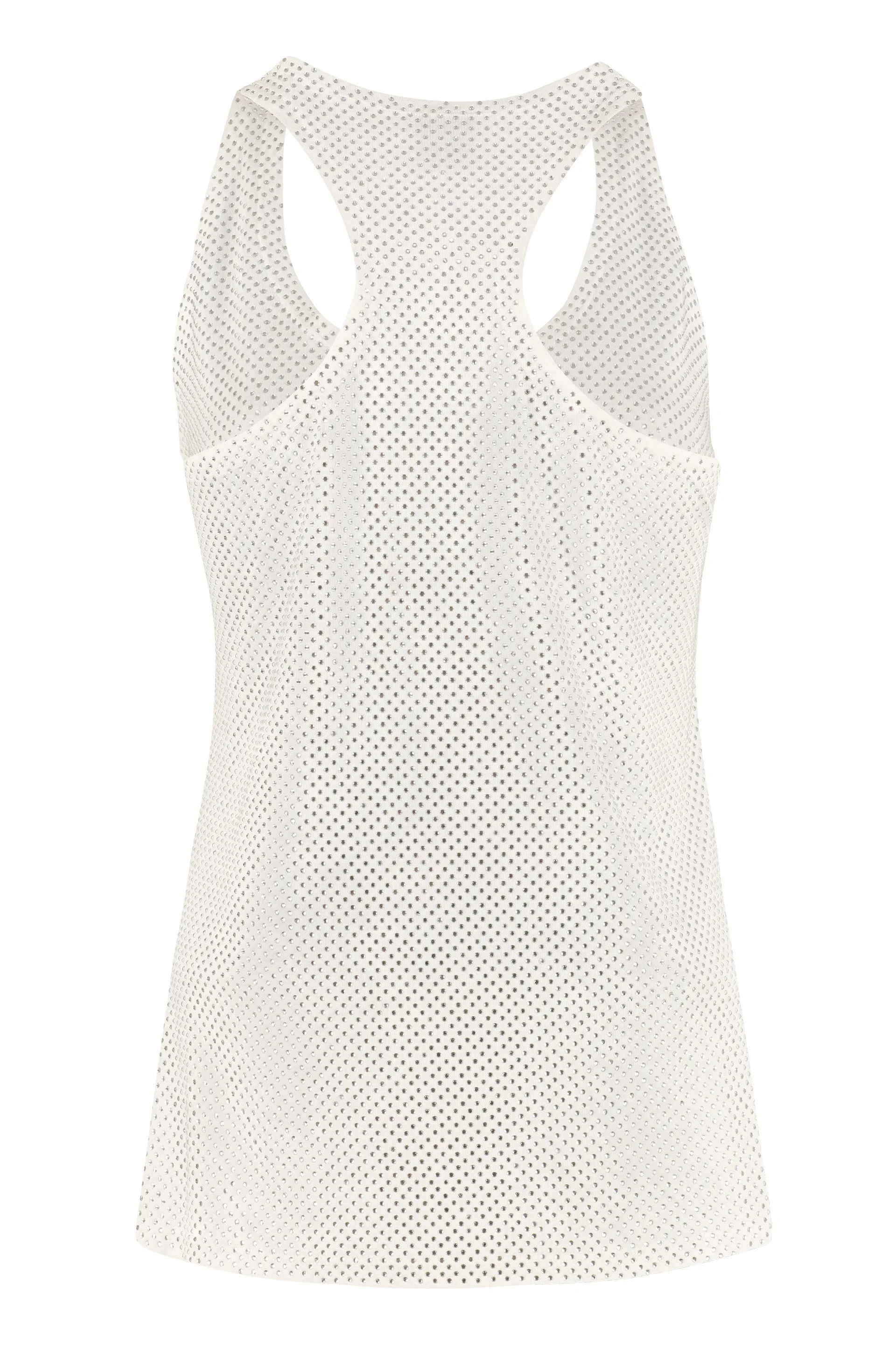 Pinko Scoop Neck Crystal Embellished Top