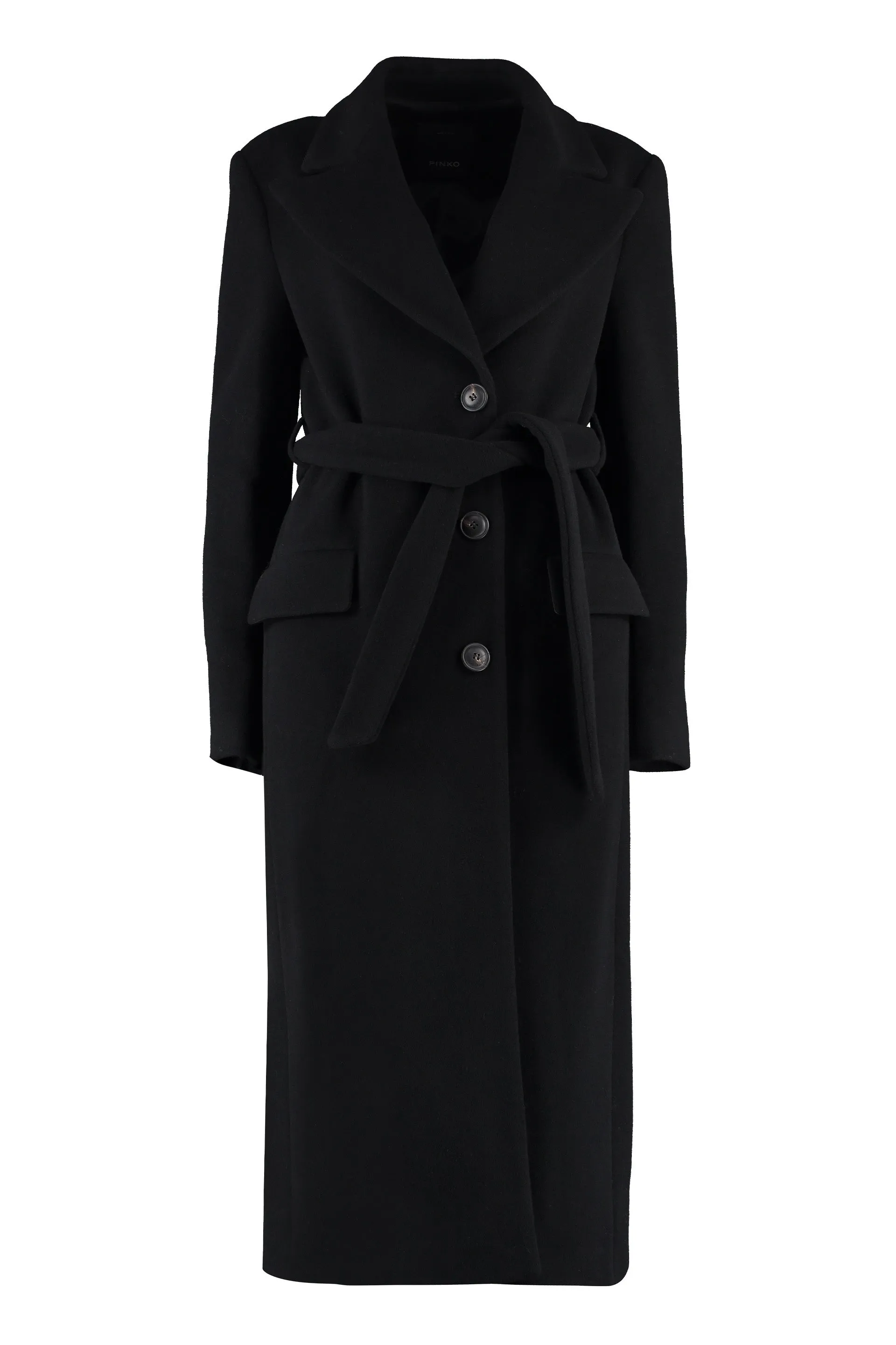 Pinko Single Breasted Long Sleeved Coat