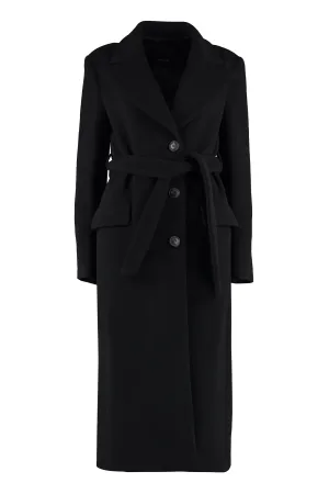 Pinko Single Breasted Long Sleeved Coat
