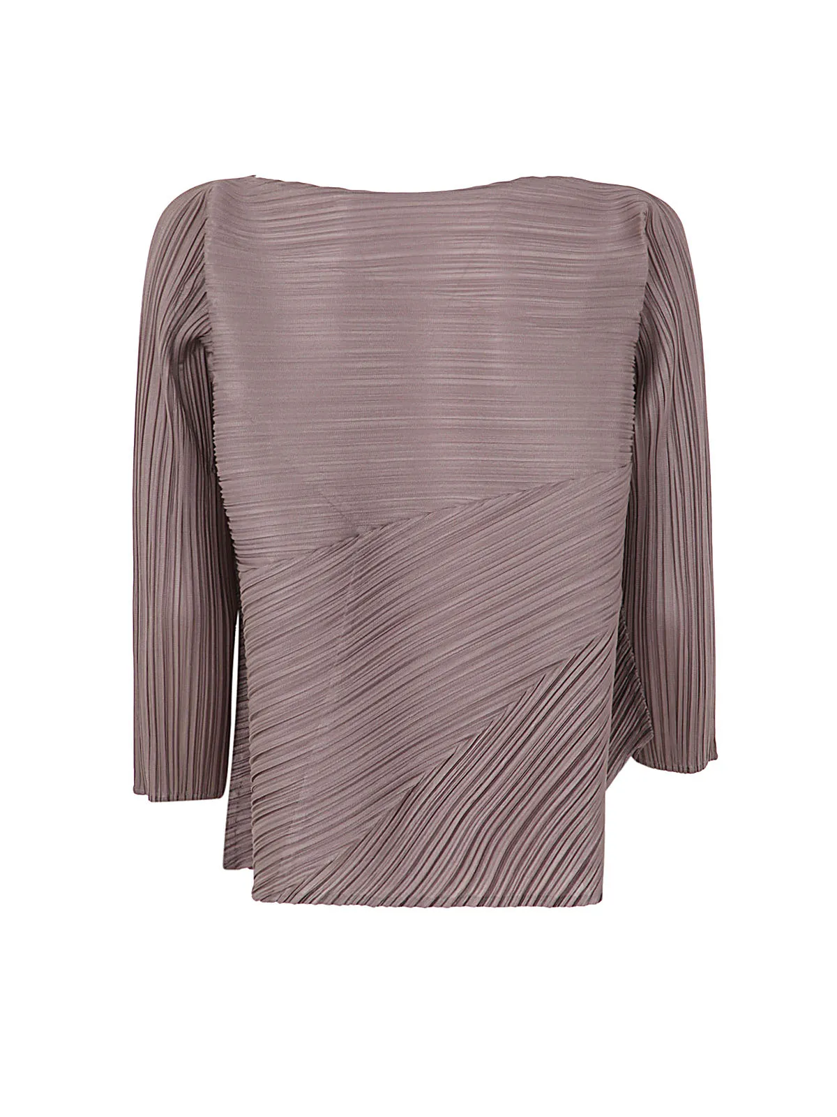 Pleats Please By Issey Miyake Pleated Straight Hem Top