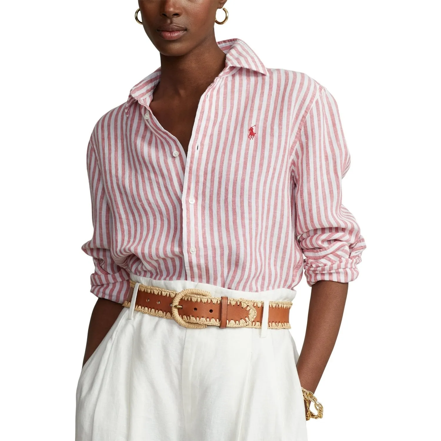 Polo Ralph Lauren Logo Embroidered Striped Shirt