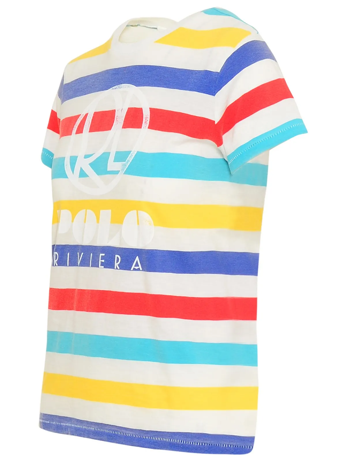 Polo Ralph Lauren Logo Printed Striped T-Shirt