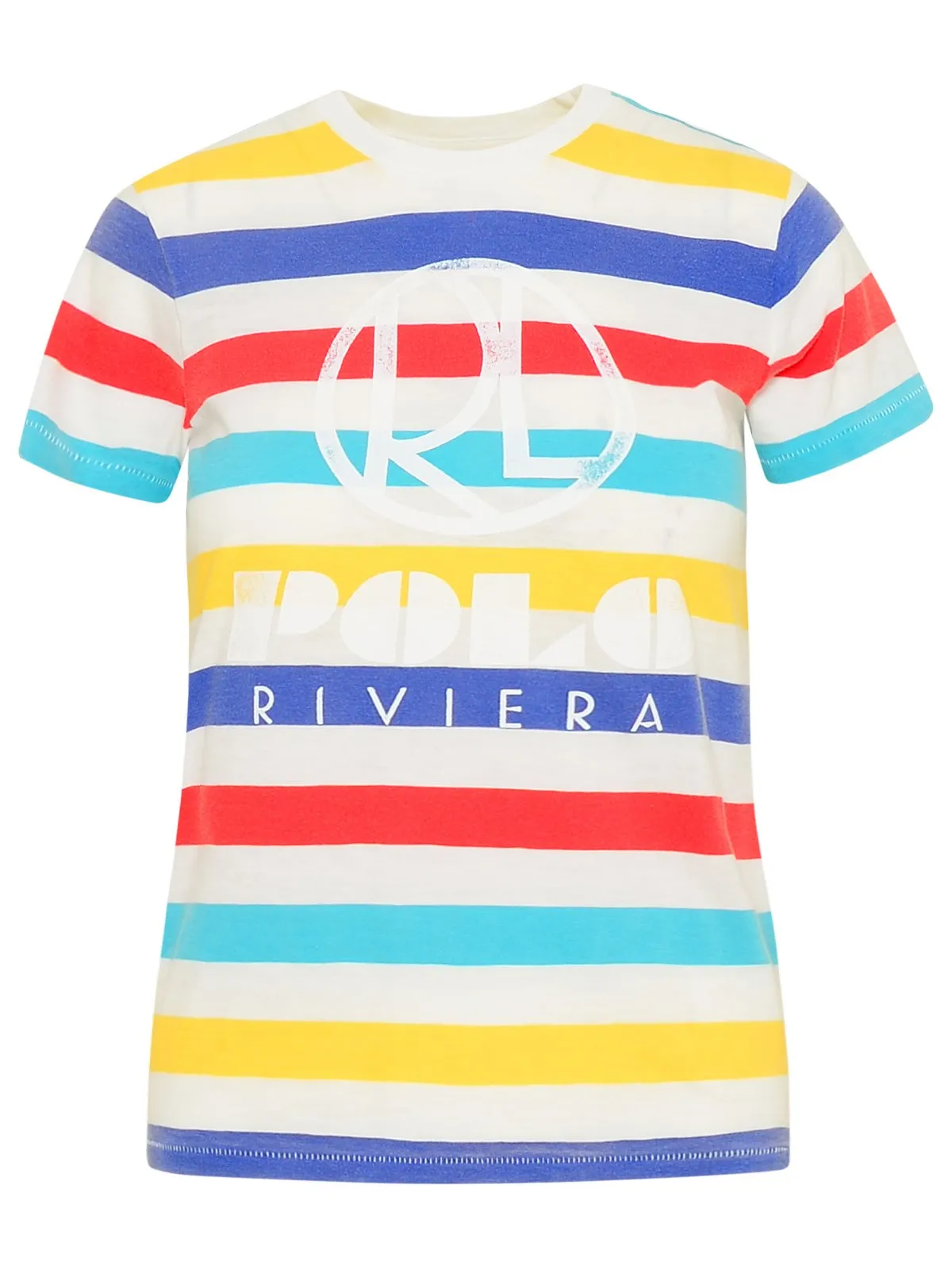 Polo Ralph Lauren Logo Printed Striped T-Shirt