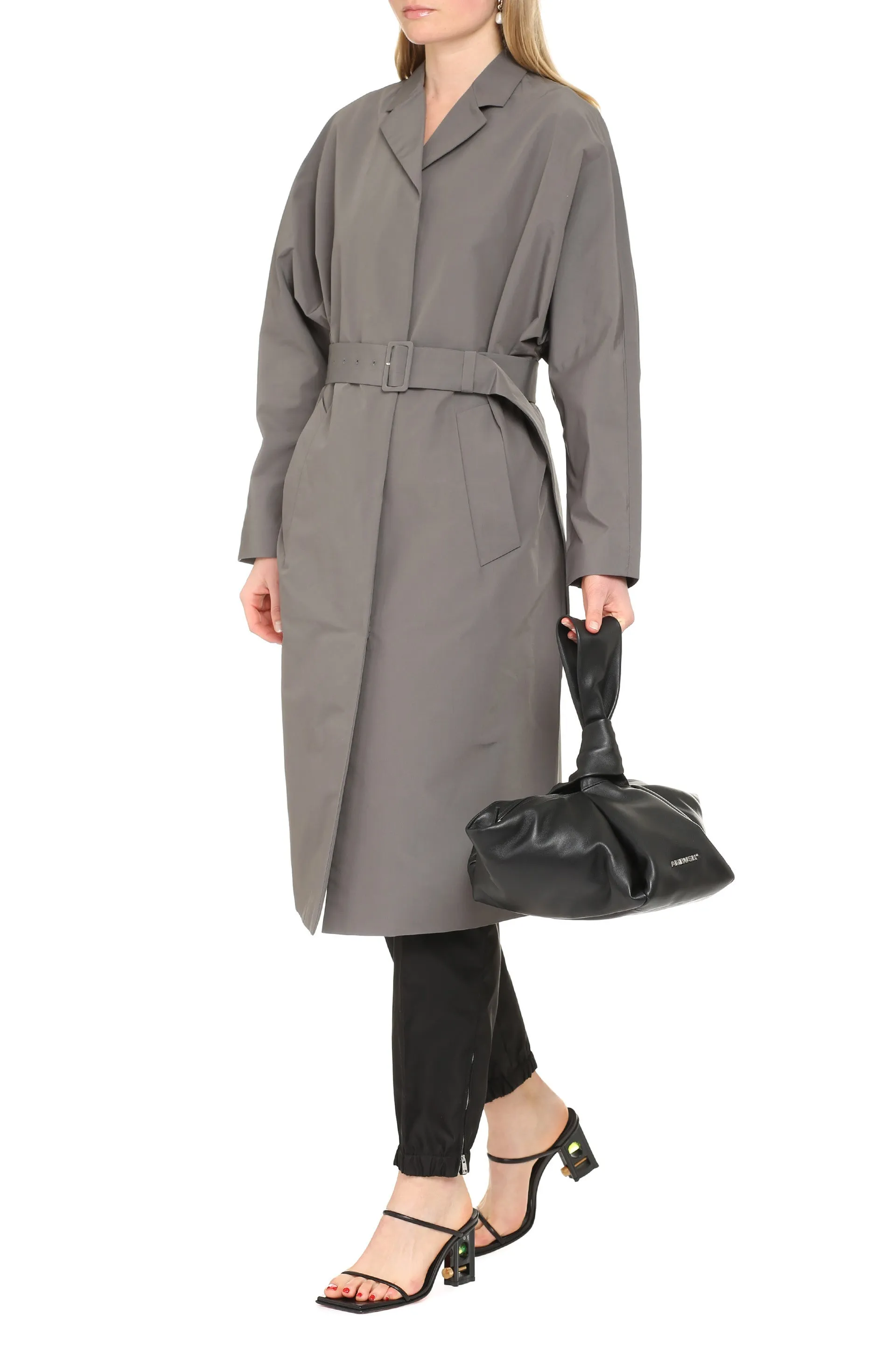 Prada Mid Length Tech Belted Coat