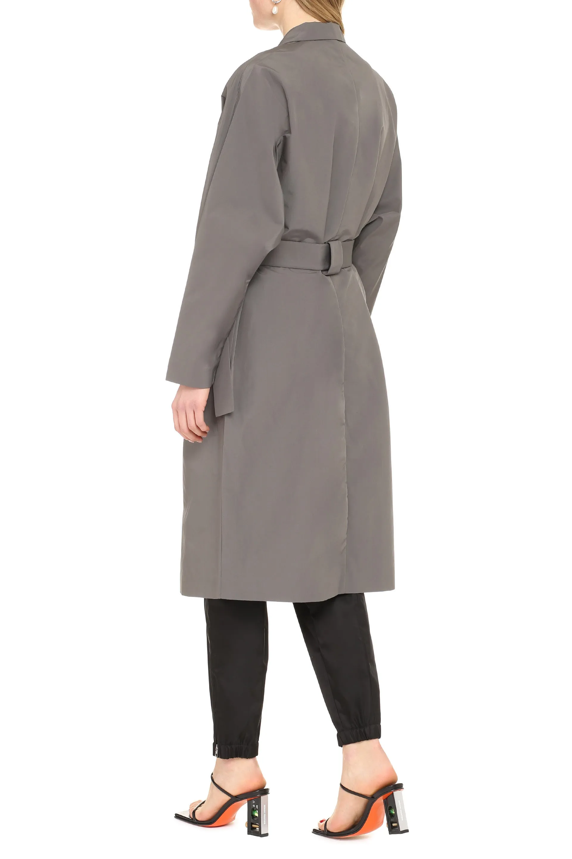 Prada Mid Length Tech Belted Coat