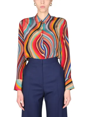 PS Paul SmithAll-Over Swirl Printed Shirt