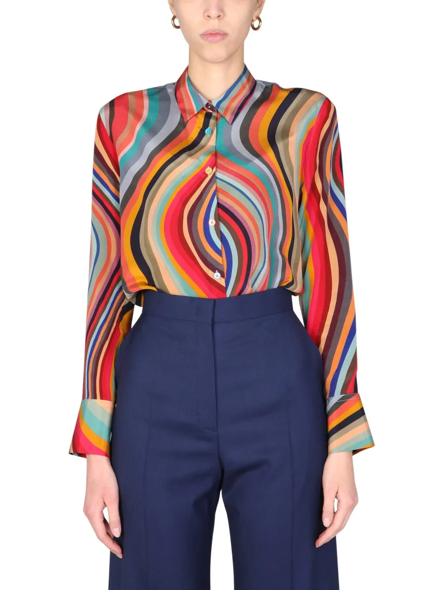 PS Paul SmithAll-Over Swirl Printed Shirt
