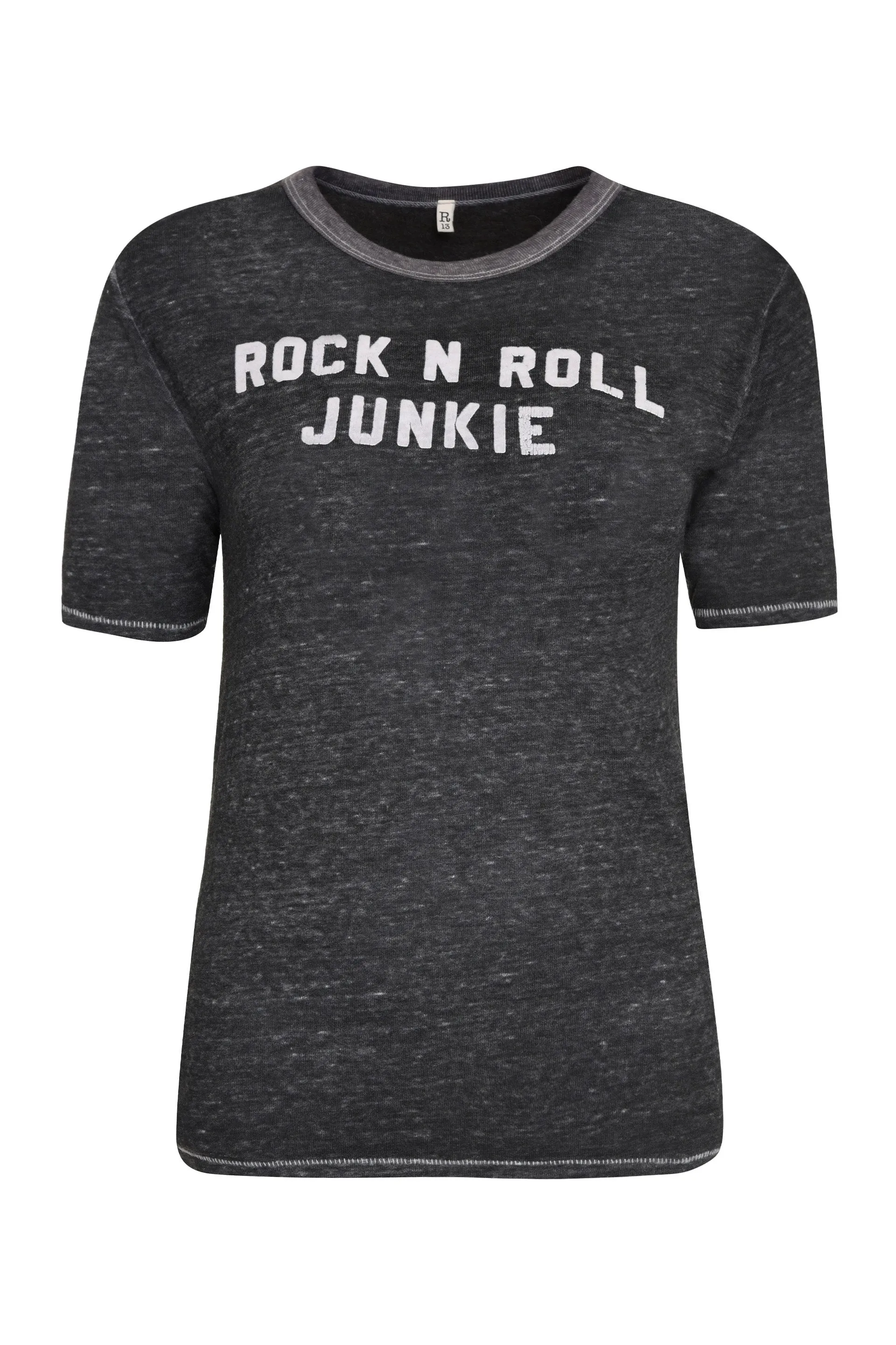 R13 Rock N Roll Junkie Crewneck T-Shirt