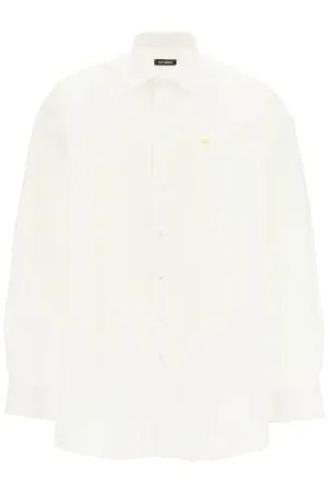 Raf Simons Logo Embroidered Button-Up Shirt