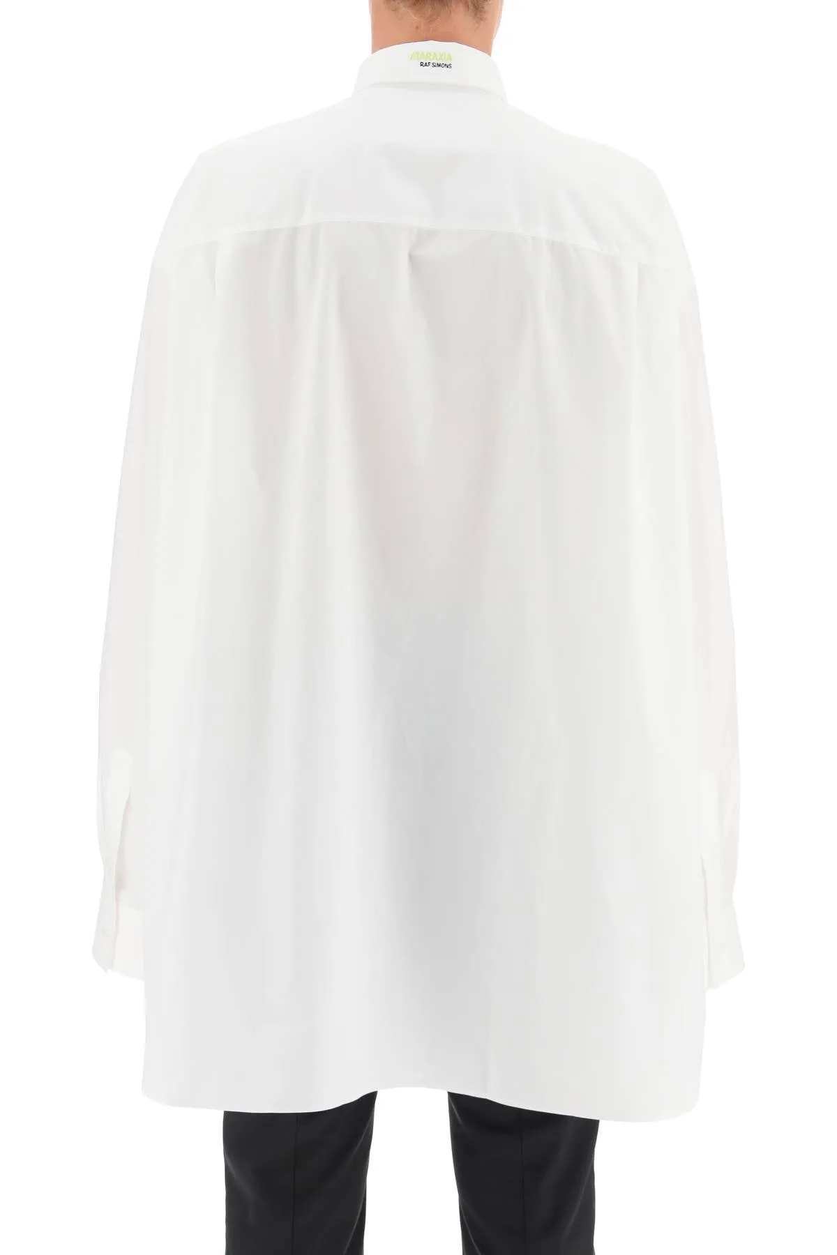 Raf Simons Logo Embroidered Button-Up Shirt