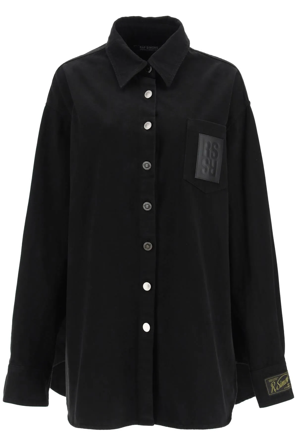 Raf Simons Logo Patch Long-Sleeved Shirt