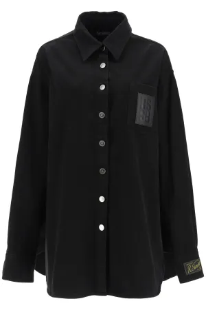 Raf Simons Logo Patch Long-Sleeved Shirt