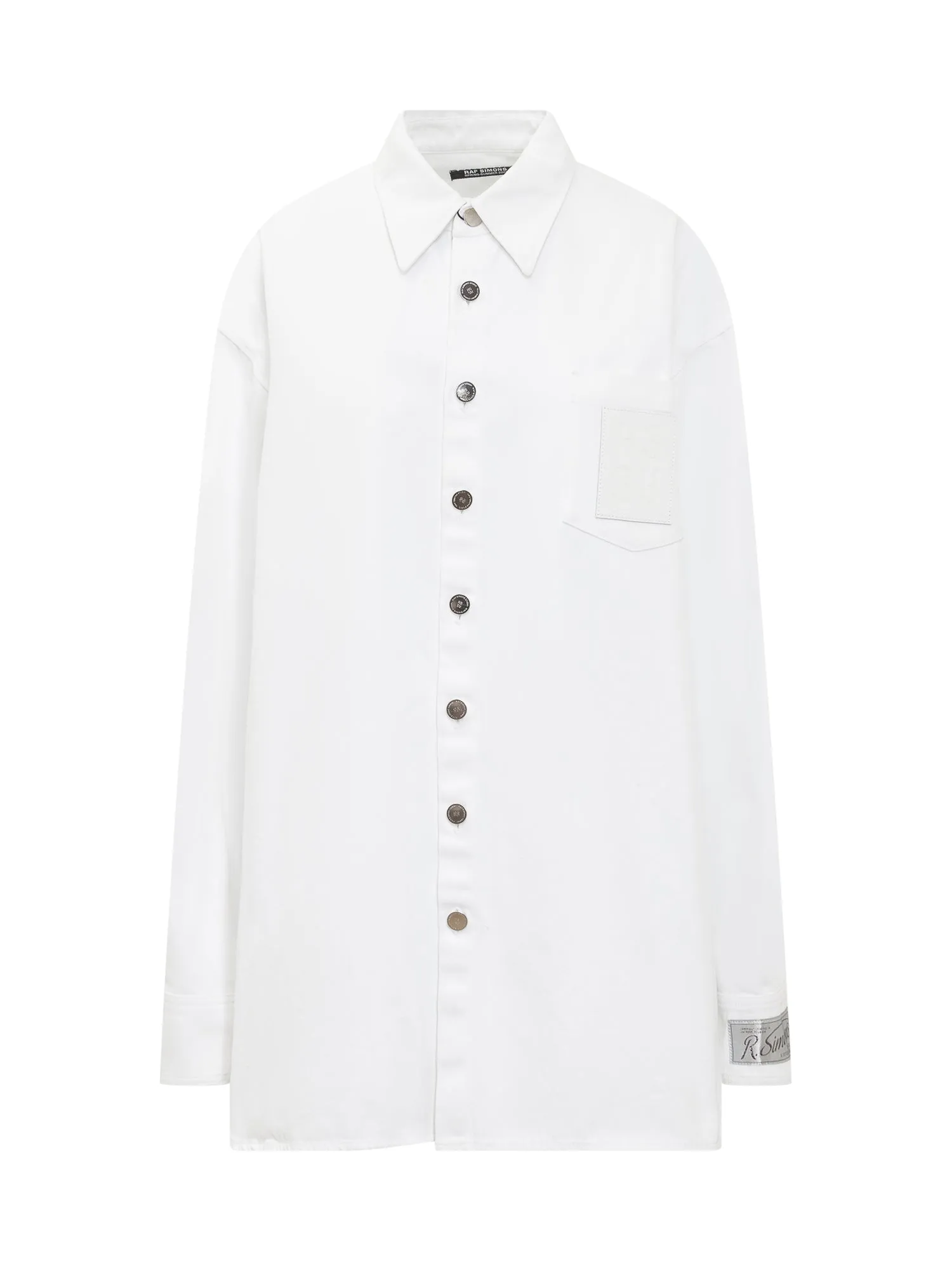 Raf Simons Logo Patch Long-Sleeved Shirt