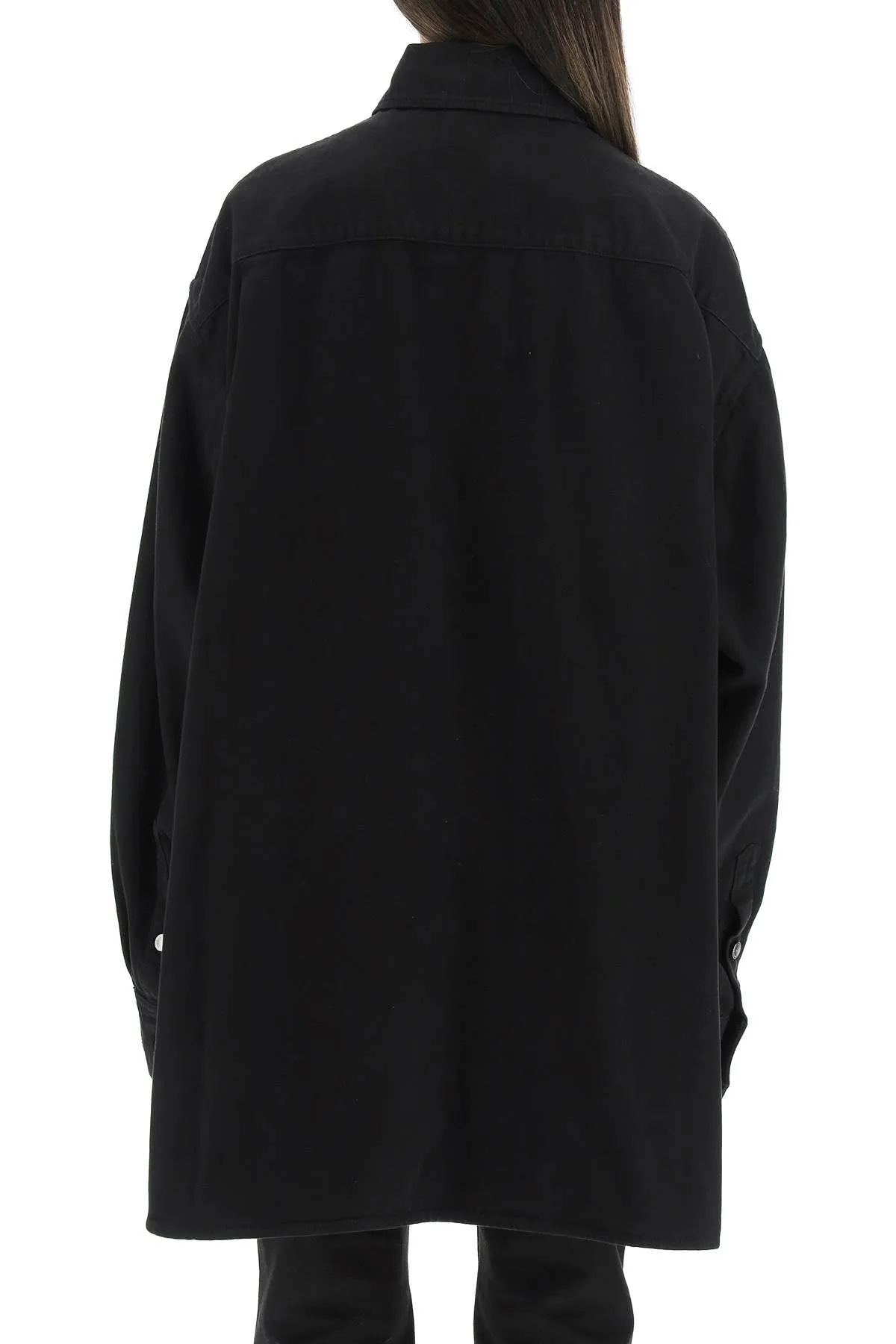 Raf Simons Logo Patch Long-Sleeved Shirt