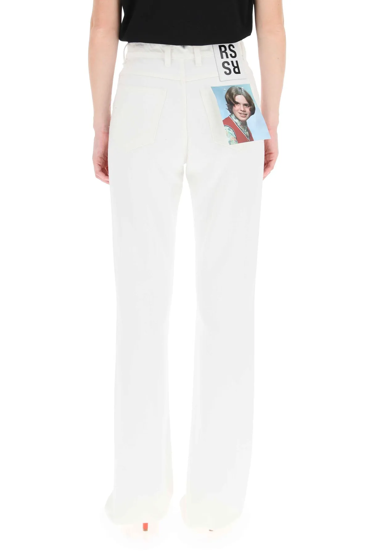 Raf Simons Mid Waisted Flared Jeans