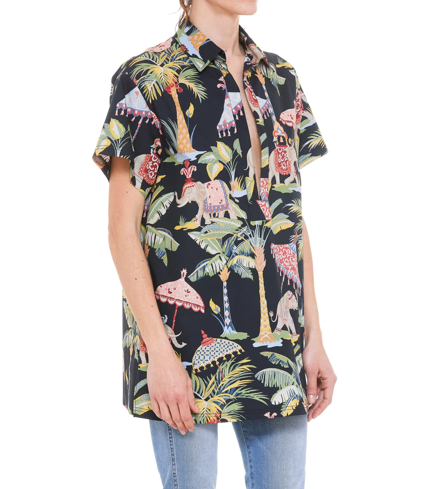 REDValentino All-Over Printed Short-Sleeved Shirt