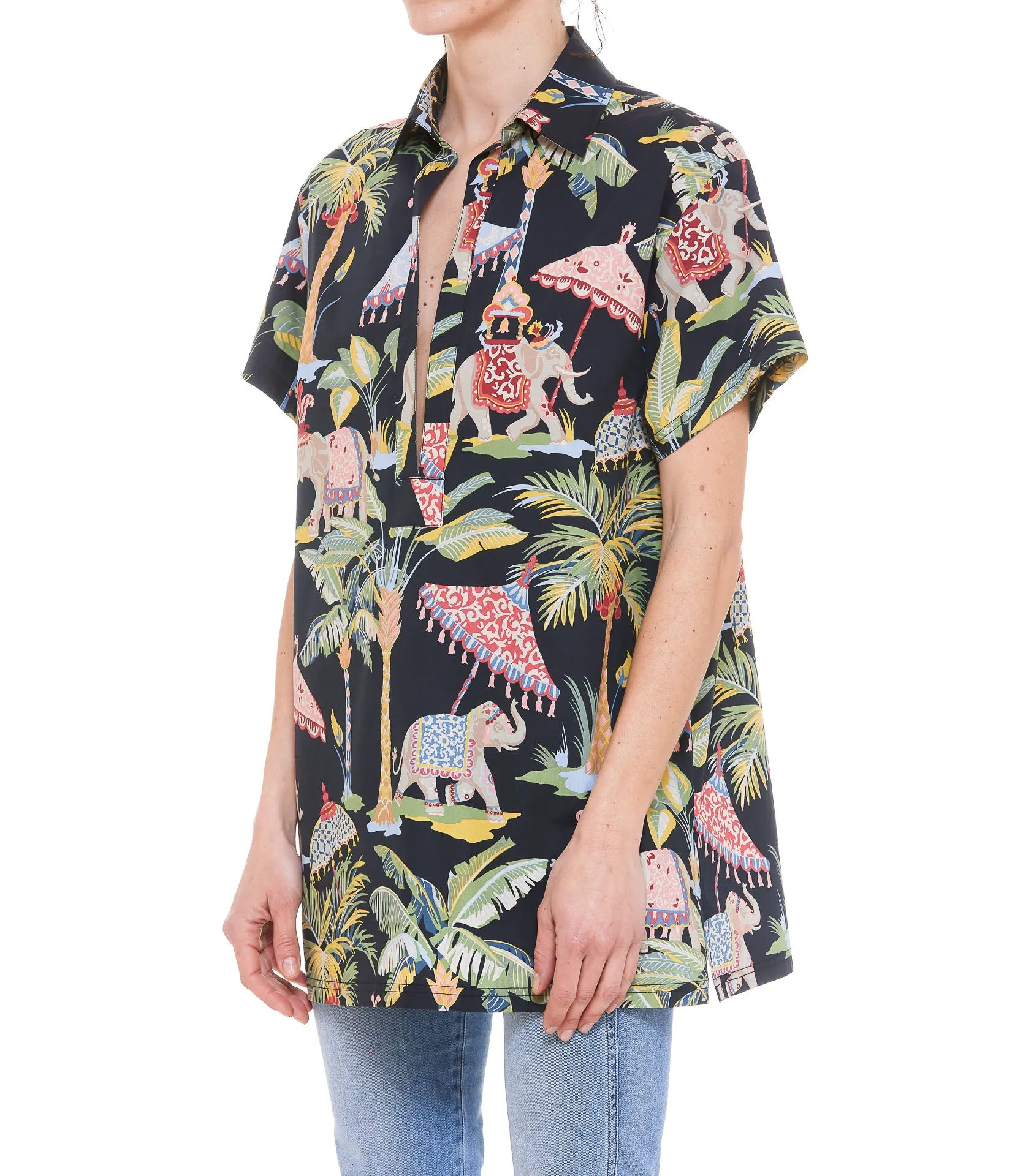 REDValentino All-Over Printed Short-Sleeved Shirt