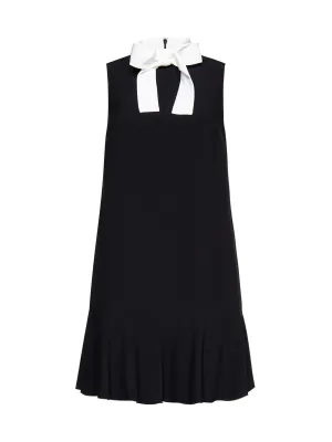 REDValentino Bow Detailed Sleeveless Mini Dress