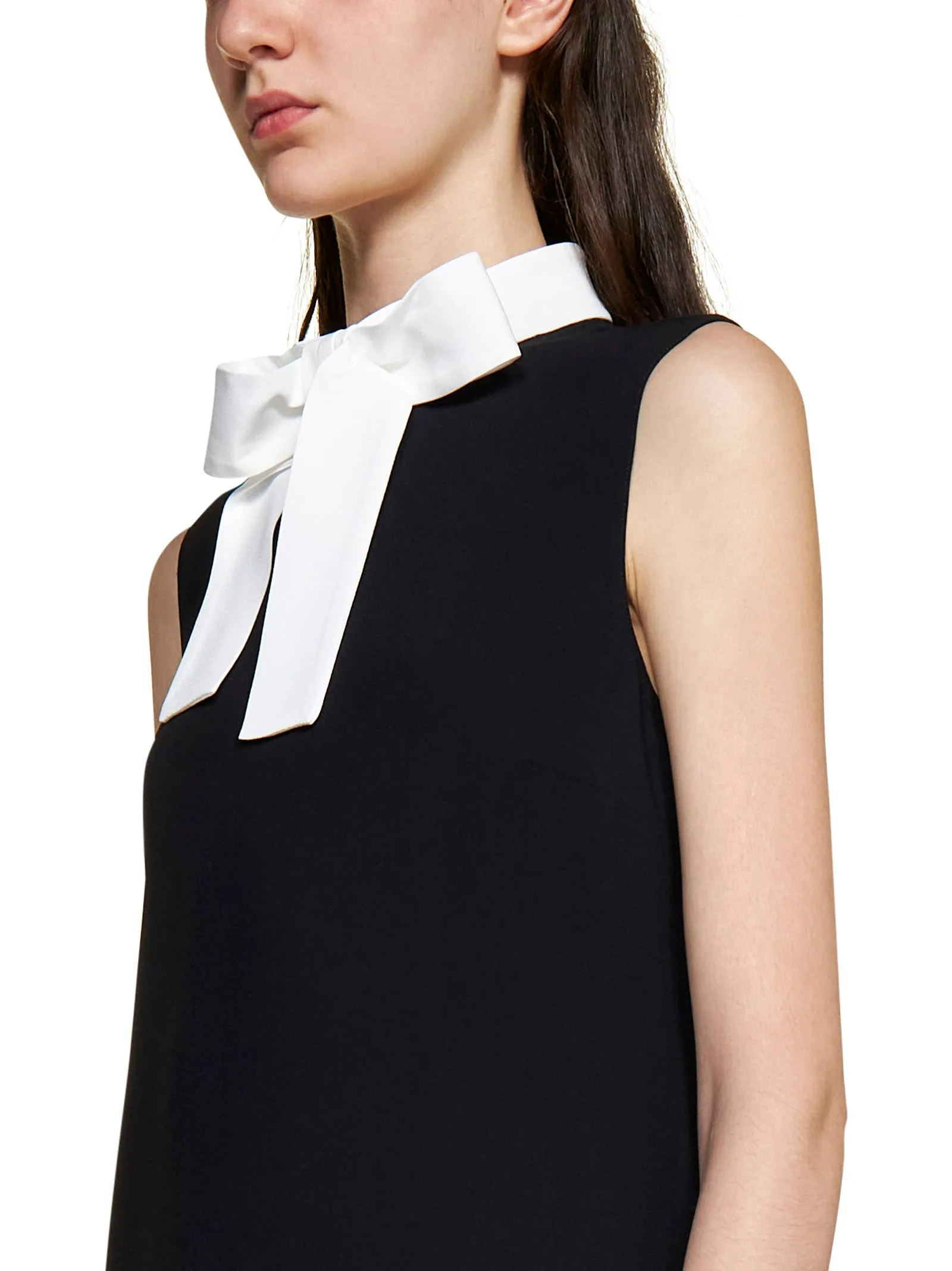 REDValentino Bow Detailed Sleeveless Mini Dress