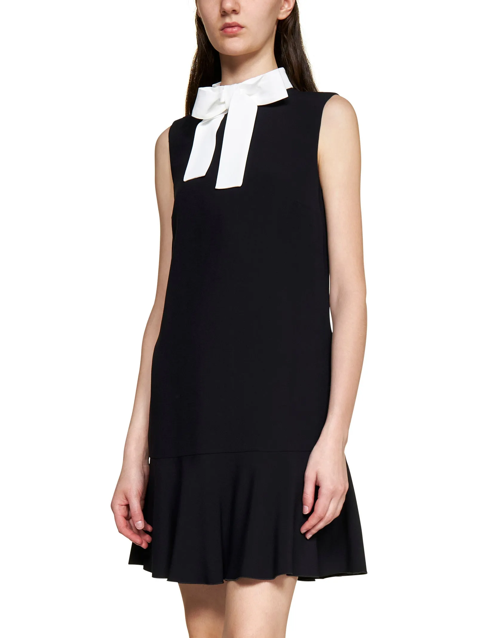 REDValentino Bow Detailed Sleeveless Mini Dress