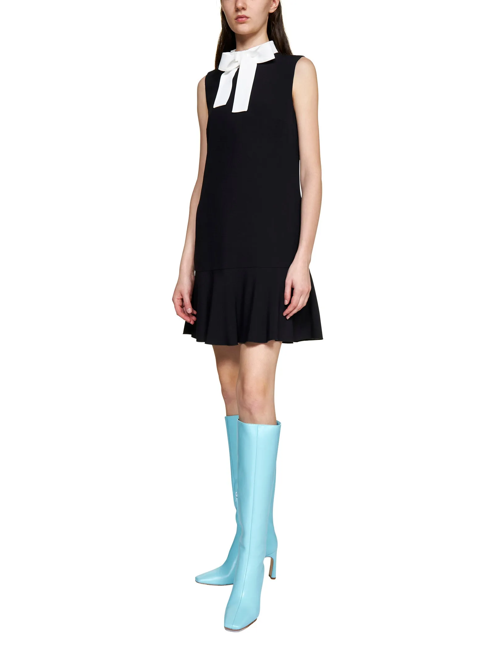 REDValentino Bow Detailed Sleeveless Mini Dress