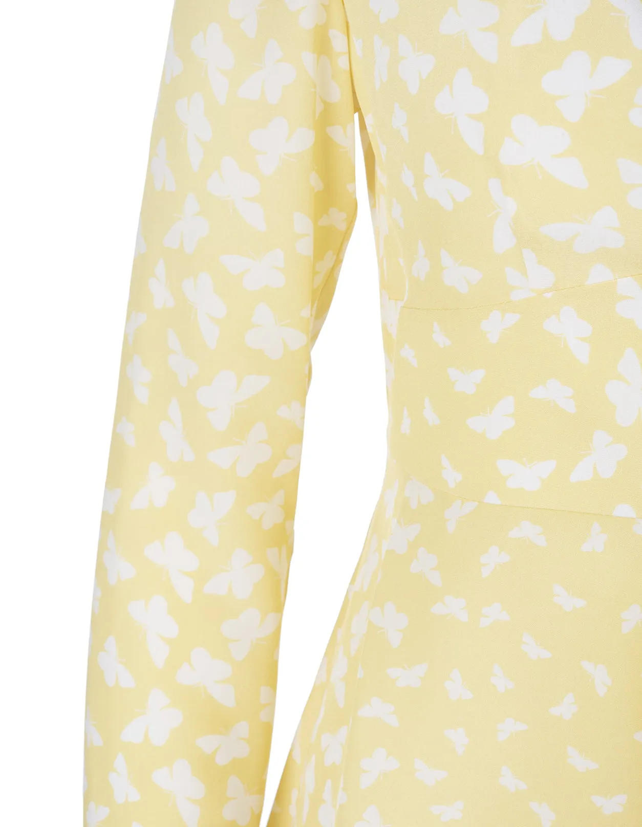 REDValentino Butterfly Printed V-Neck Dress