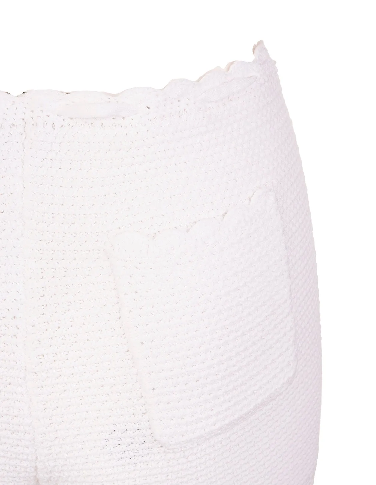 REDValentino Floral Cross Stitch Knitted Shorts