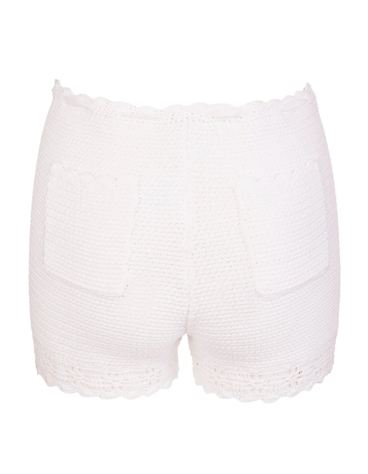 REDValentino Floral Cross Stitch Knitted Shorts