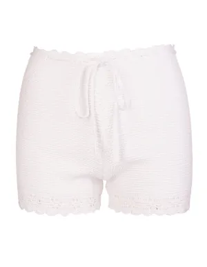 REDValentino Floral Cross Stitch Knitted Shorts