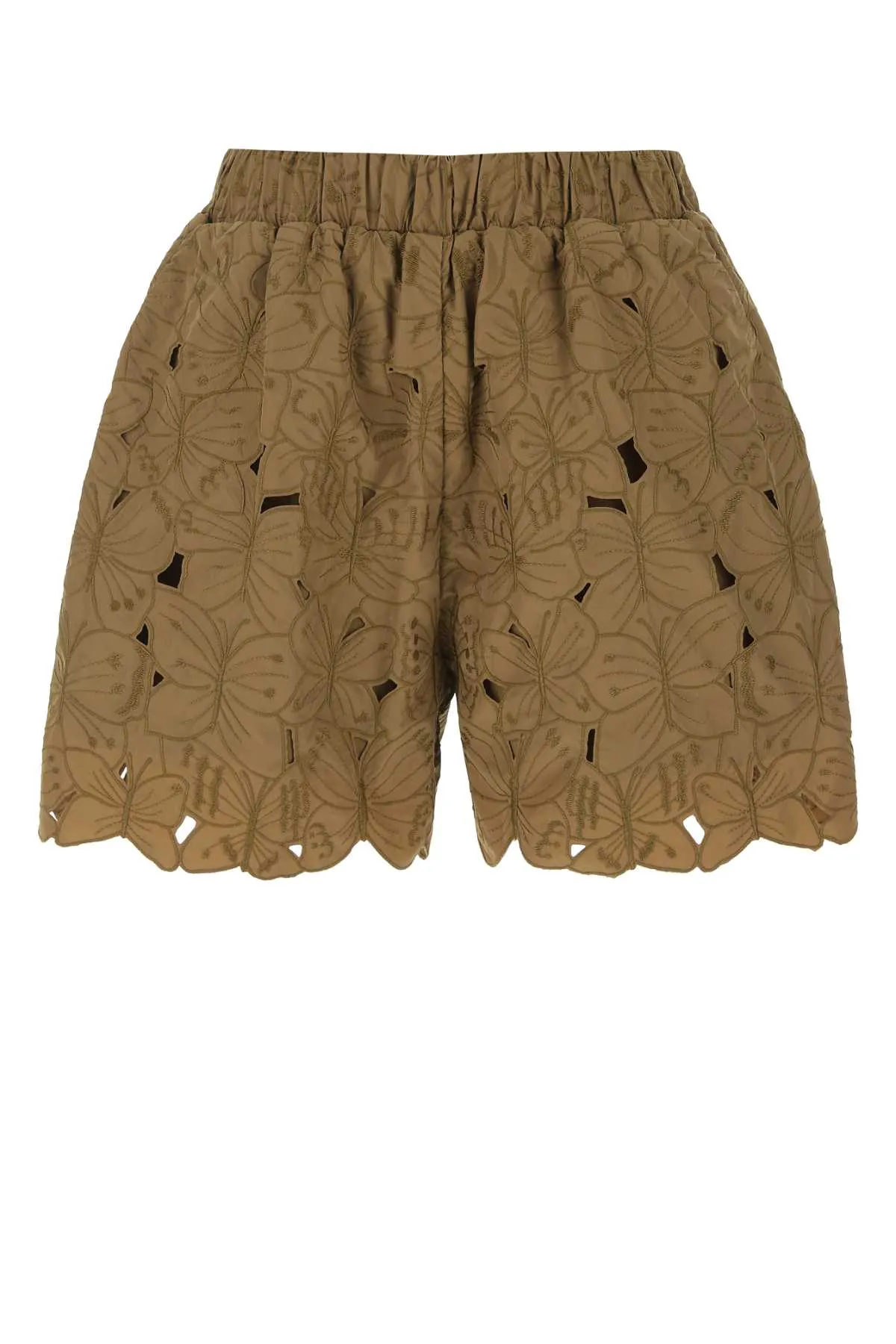 REDValentino Lace-Detailed High-Waisted Shorts