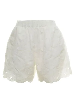 REDValentino Lace-Detailed High-Waisted Shorts