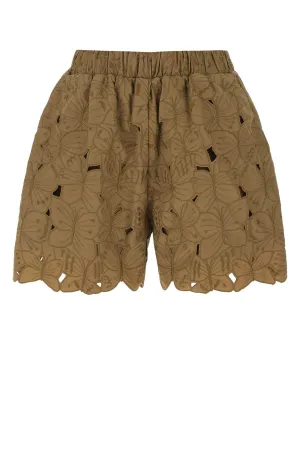 REDValentino Lace-Detailed High-Waisted Shorts