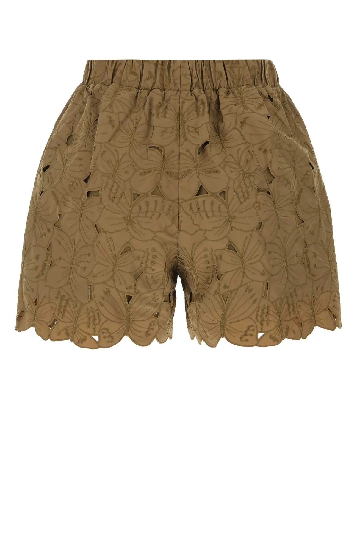 REDValentino Lace-Detailed High-Waisted Shorts