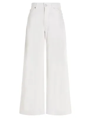 REDValentino Logo Patch Wide-Leg Jeans