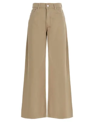 REDValentino Logo Patch Wide-Leg Jeans