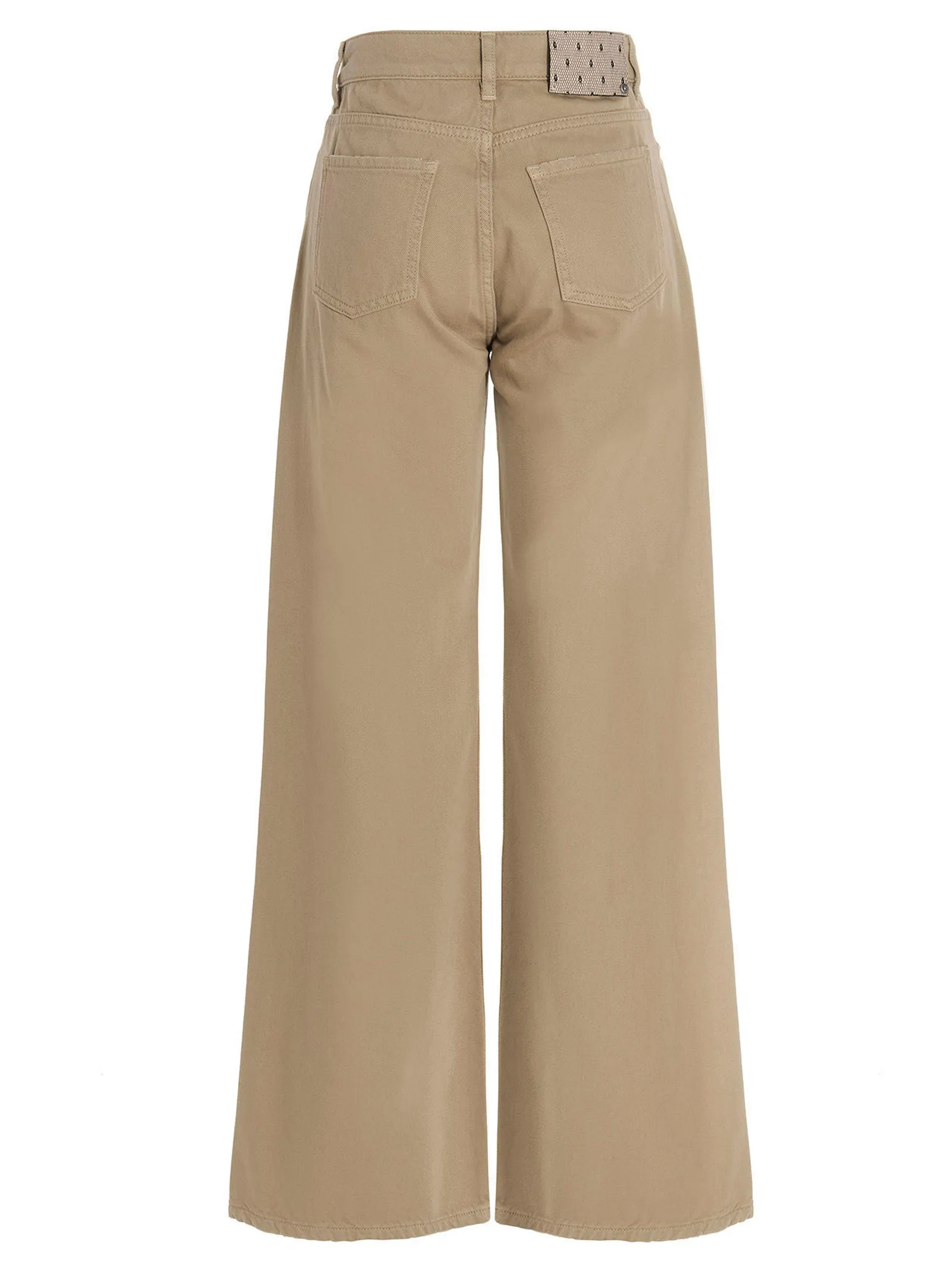 REDValentino Logo Patch Wide-Leg Jeans