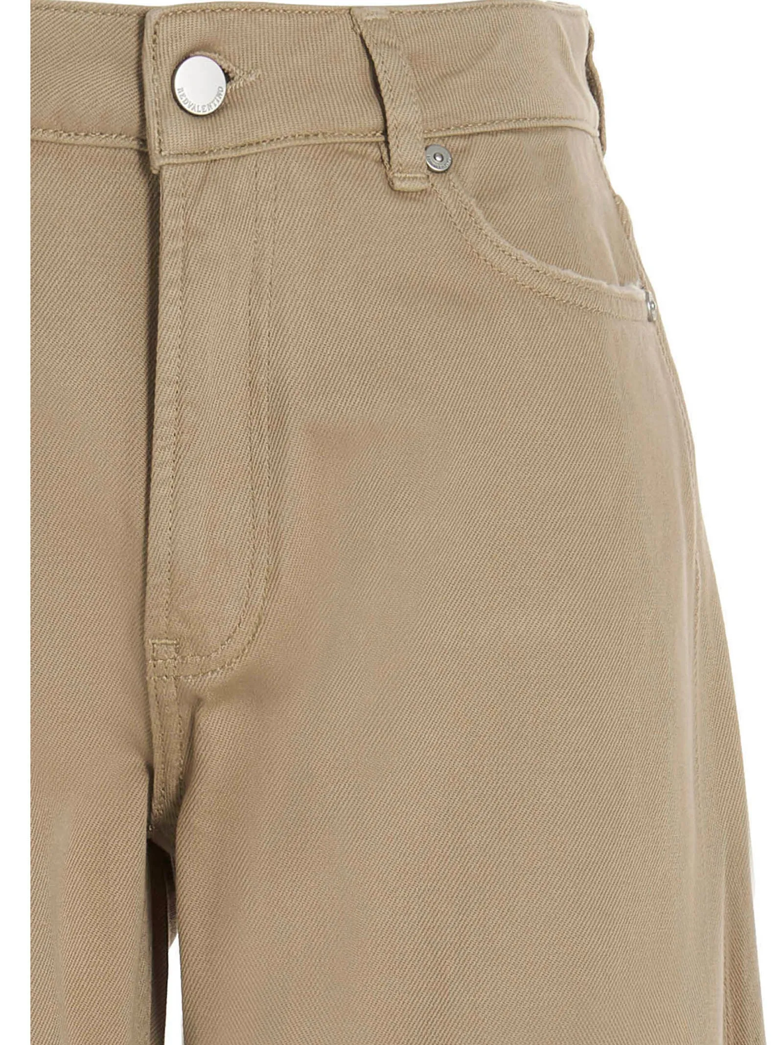 REDValentino Logo Patch Wide-Leg Jeans