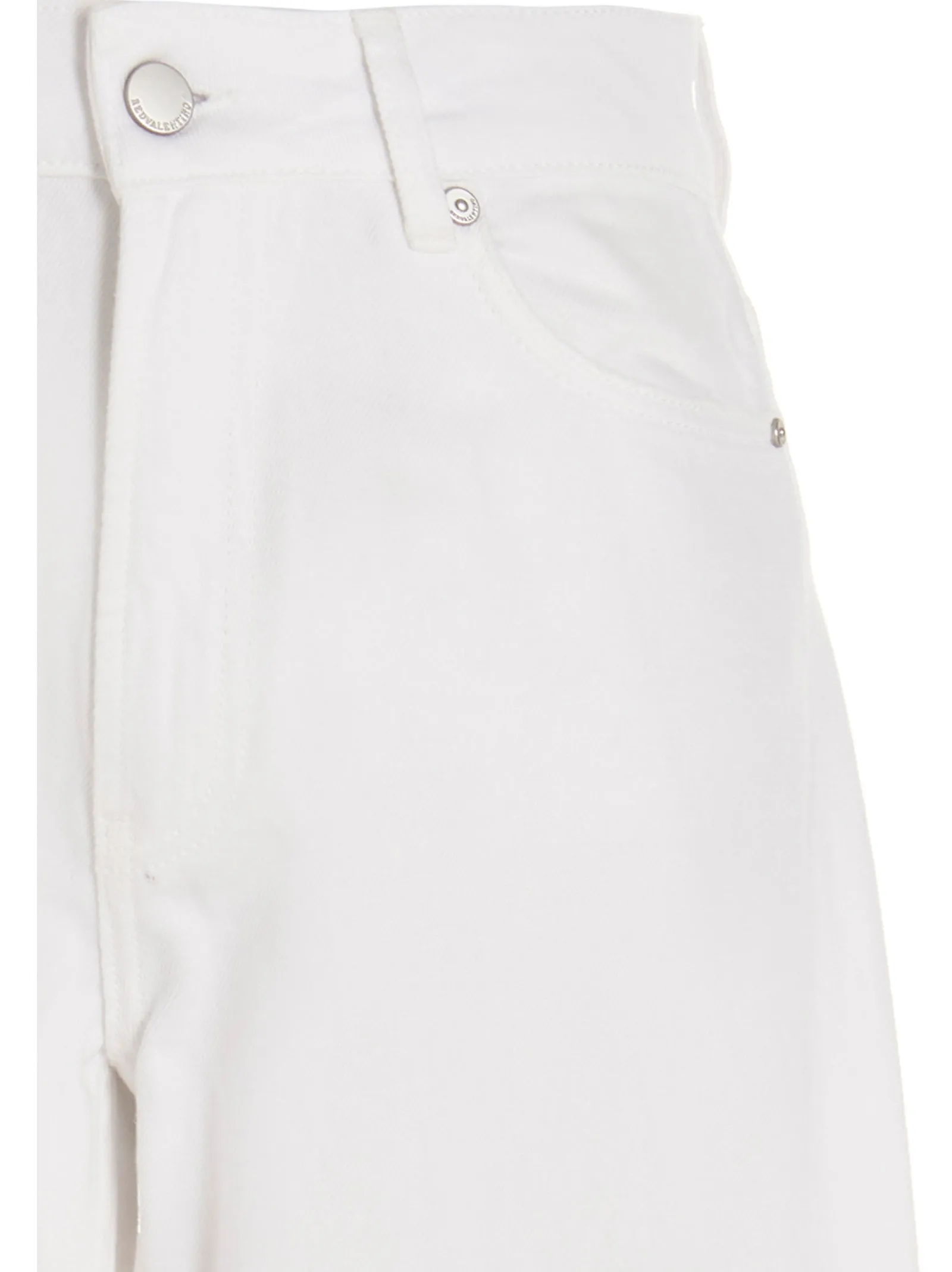 REDValentino Logo Patch Wide-Leg Jeans